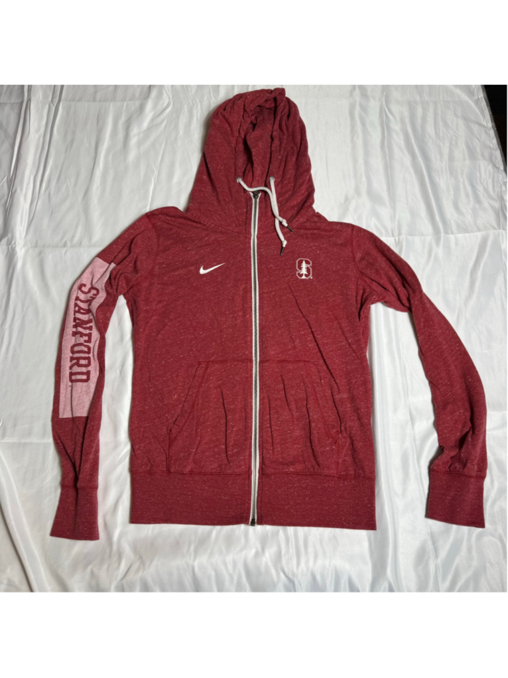 Women's Nike Stanford University Full-Zip Hoodie Red Size M